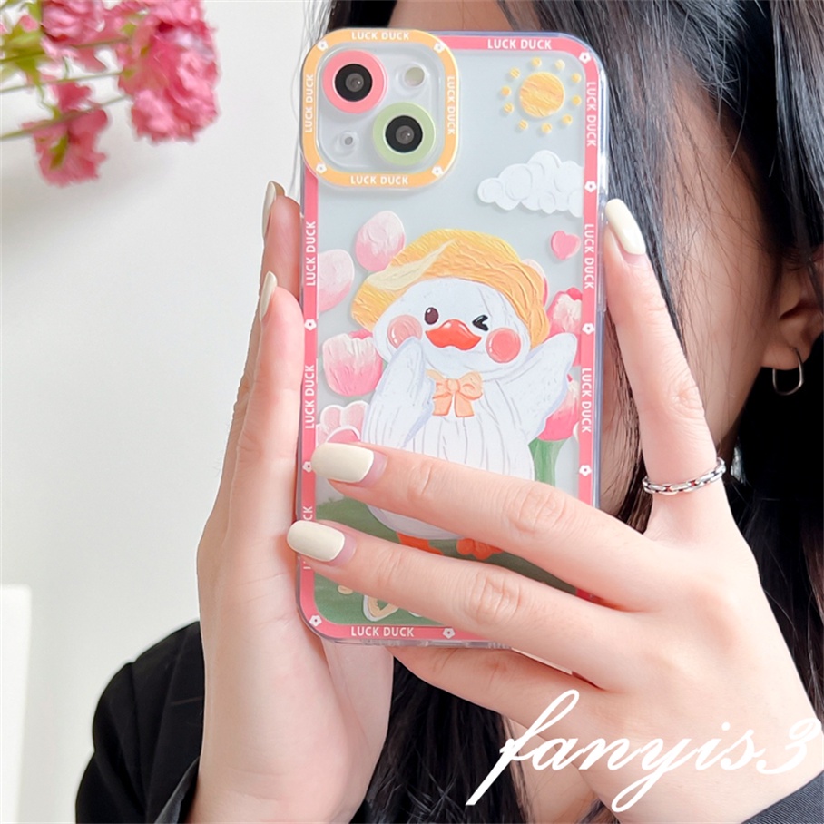 Samsung A14 A34 A54 M14 A04 A04s A13 A52s A03 A23 A33 A53 A73 A03s M23 A52 A02 A12 A22 A72 A32 A51 A71 A50 A50s A30s A30 A20 A21s A31 A11 Soft Case Pelindung Desain Kartun Bebek Untuk