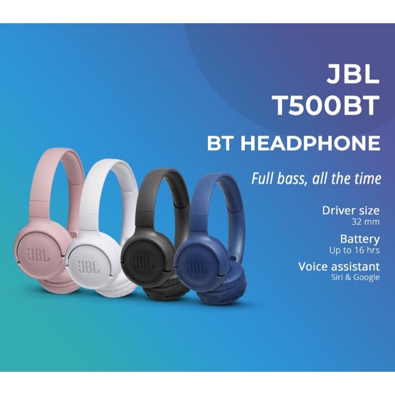 JBL T500BT HEADPHONE HEADSET ORIGINAL