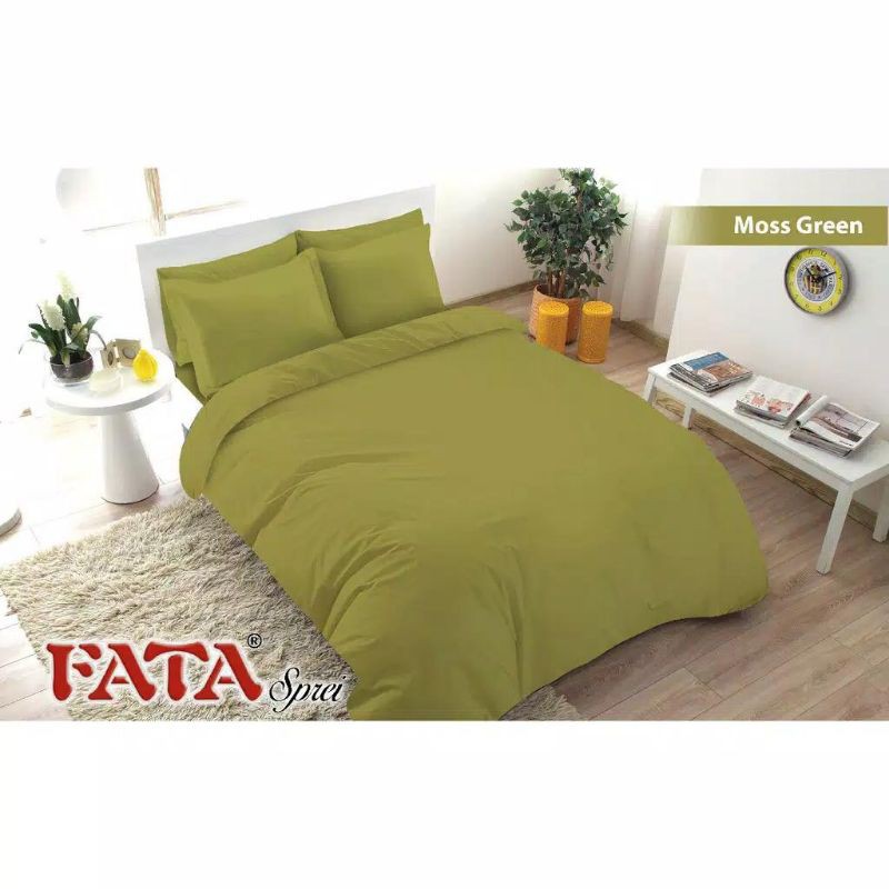 FATA sprei fata polos embos Moss green UK.180x200/160x200