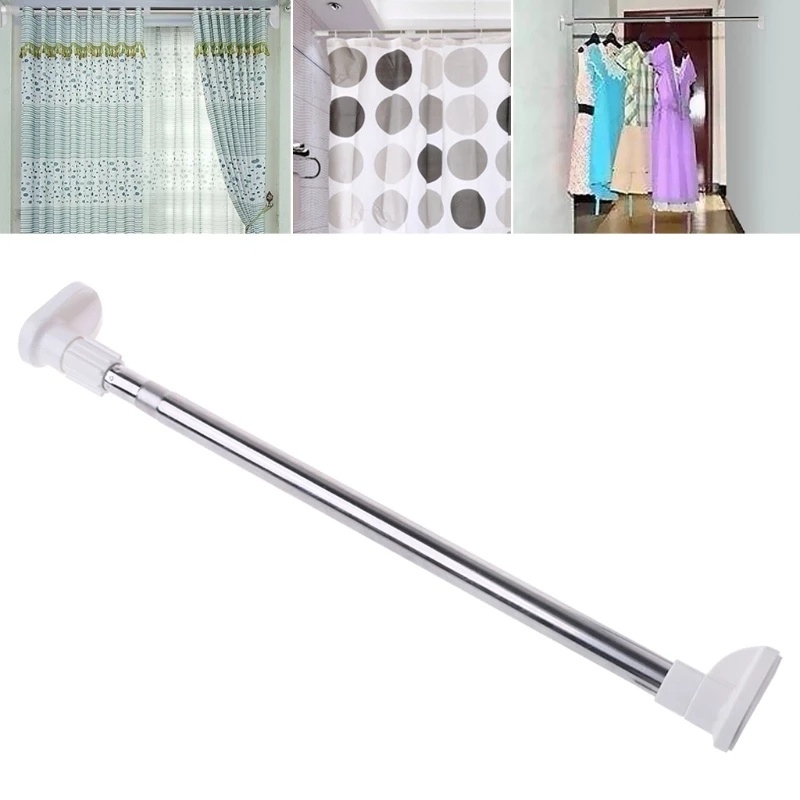 Tiang Shower / Tiang Tirai Baju Stainless Gantungan Serbaguna / Tiang Multifungsi  110-200cm / Tiang Serbaguna /Tiang Multipurpose-Sc