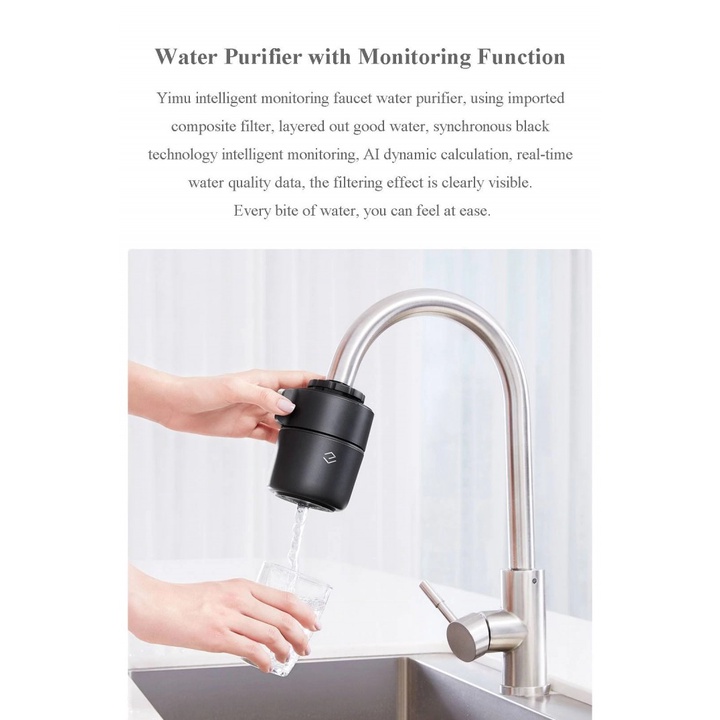 160 YIMU Filter Penjernih Air Smart Monitoring Water Purifier Faucet