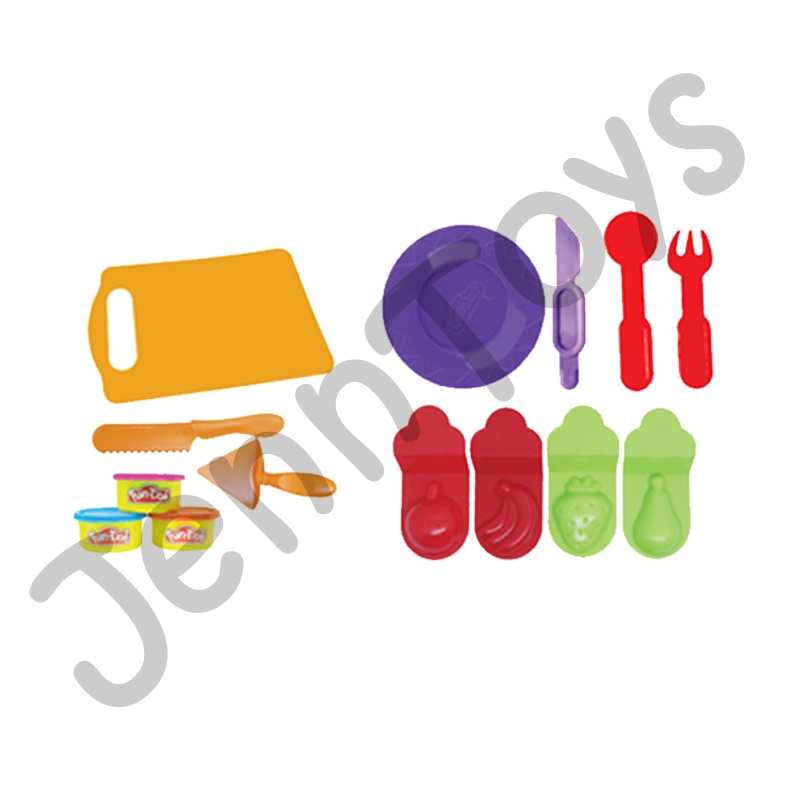 JennToys - Mainan Anak Fundoh Mainan Set Fun Doh Mainan anak perempuan Dough - FD TROPICAL FRUIT