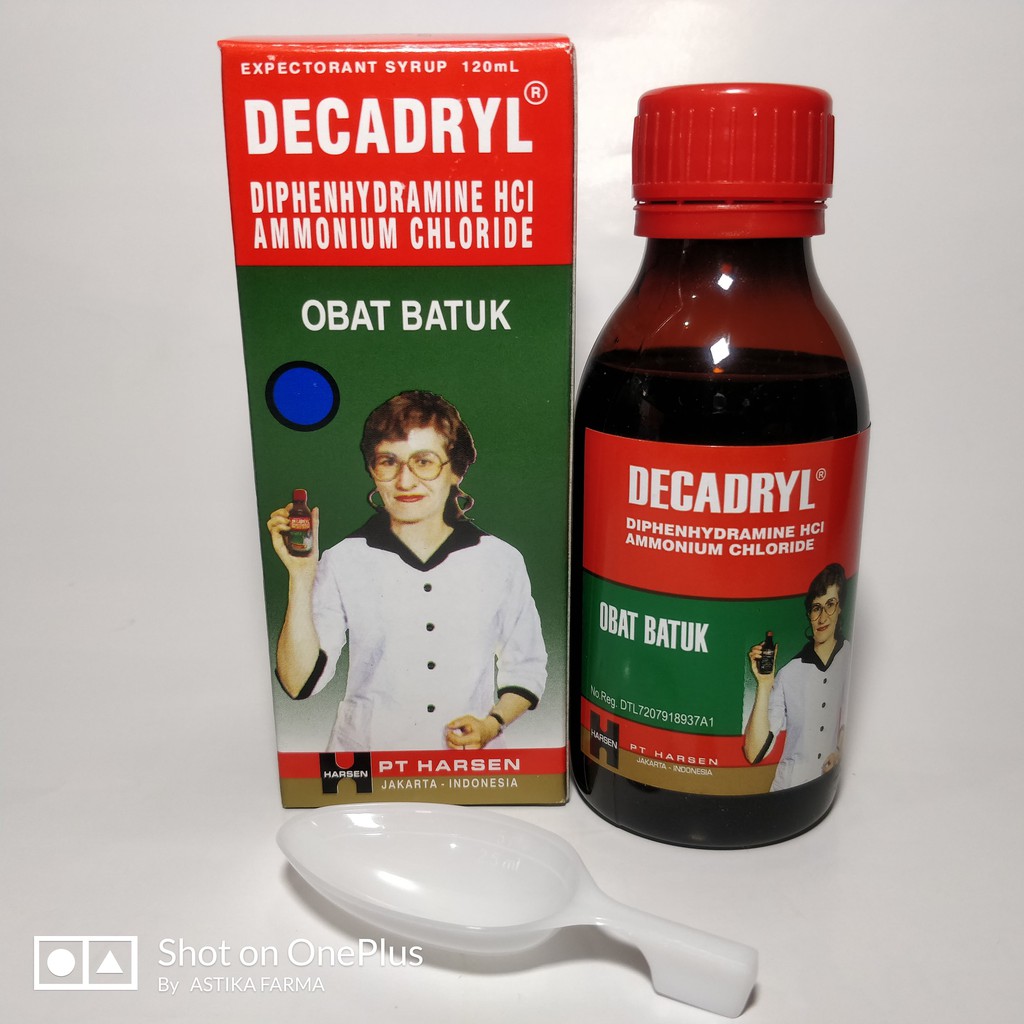 

DECADRYL (120ML) - Expectorant Syrup | Sirup Obat Batuk Berdahak karena Alergi