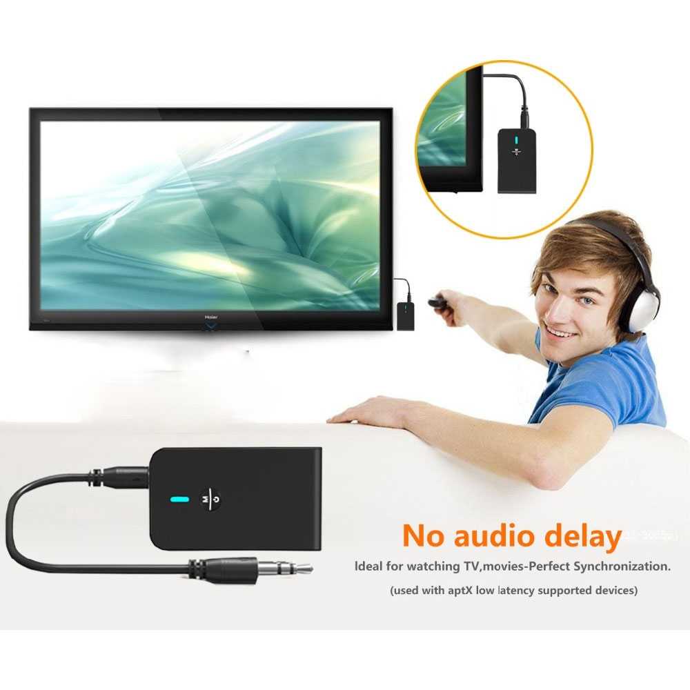 BLETERLAXY 2in1 Audio Bluetooth 5.0 Receiver Transmitter 3.5mm BABT-6