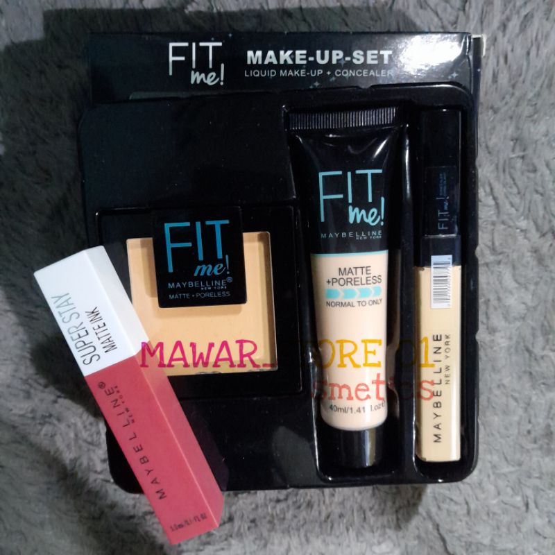 MAYBELLINE Fit me Make Up Set Paket Hemat