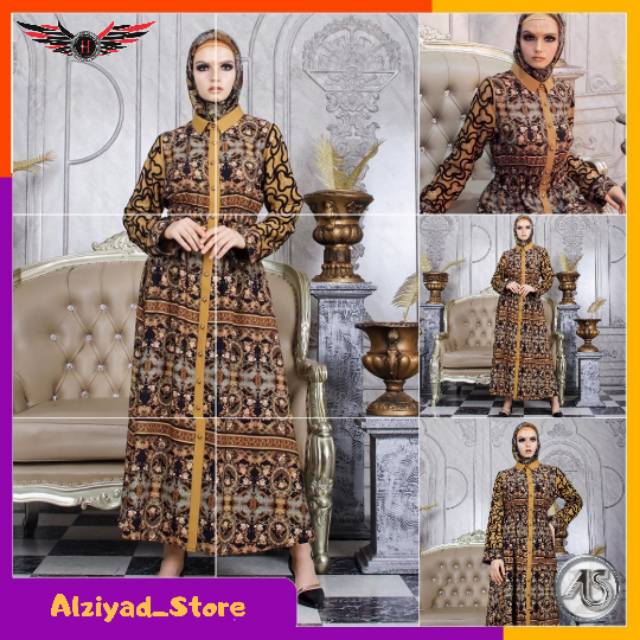 AS19 l [A9976] ABAYA HIKMAT, Gamis, Syari, Fashion, Muslimah, Premium