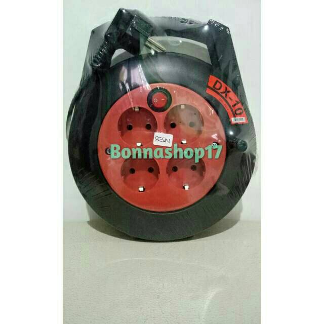 Stop kontak kabel - Kabel box - kabel olor 4 stop kontak - 10meter FULL