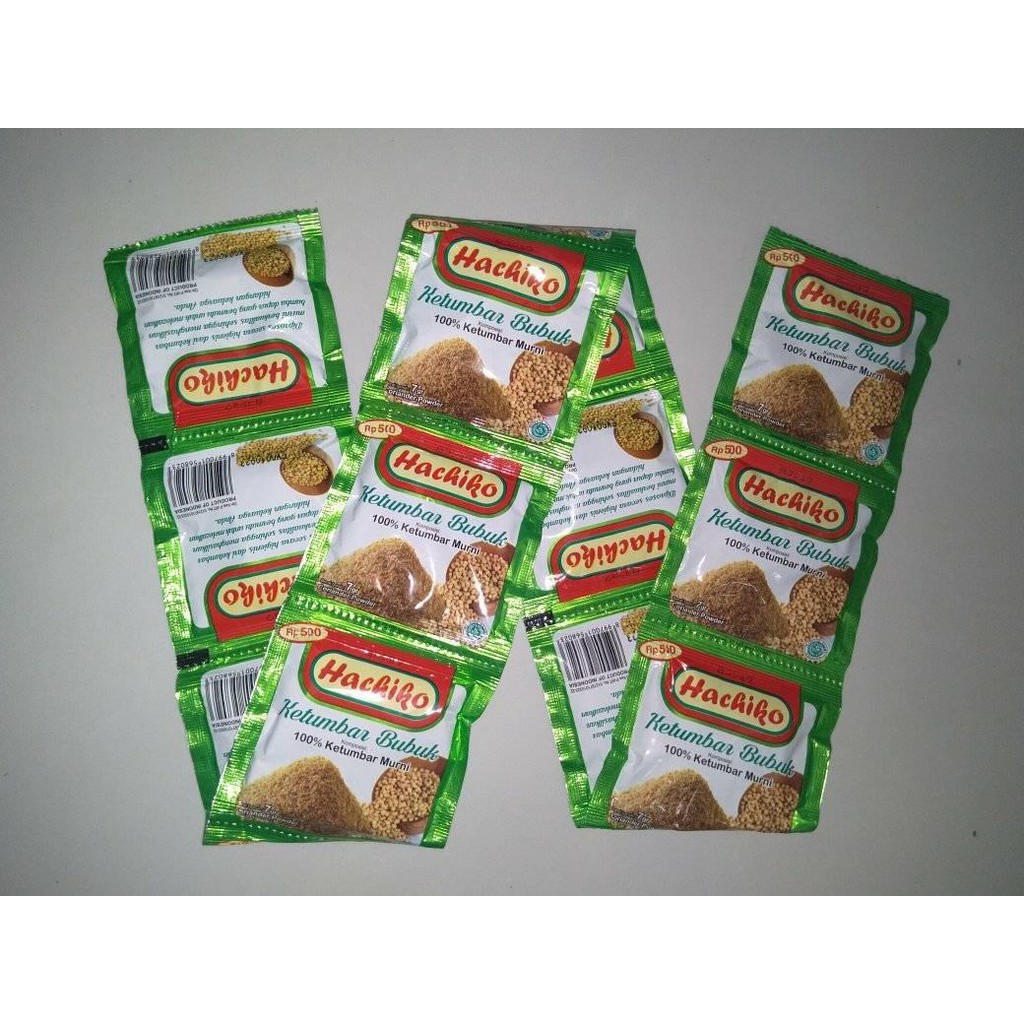 Hachiko Ketumbar Bubuk 7g 1 Renteng Bumbu Instan