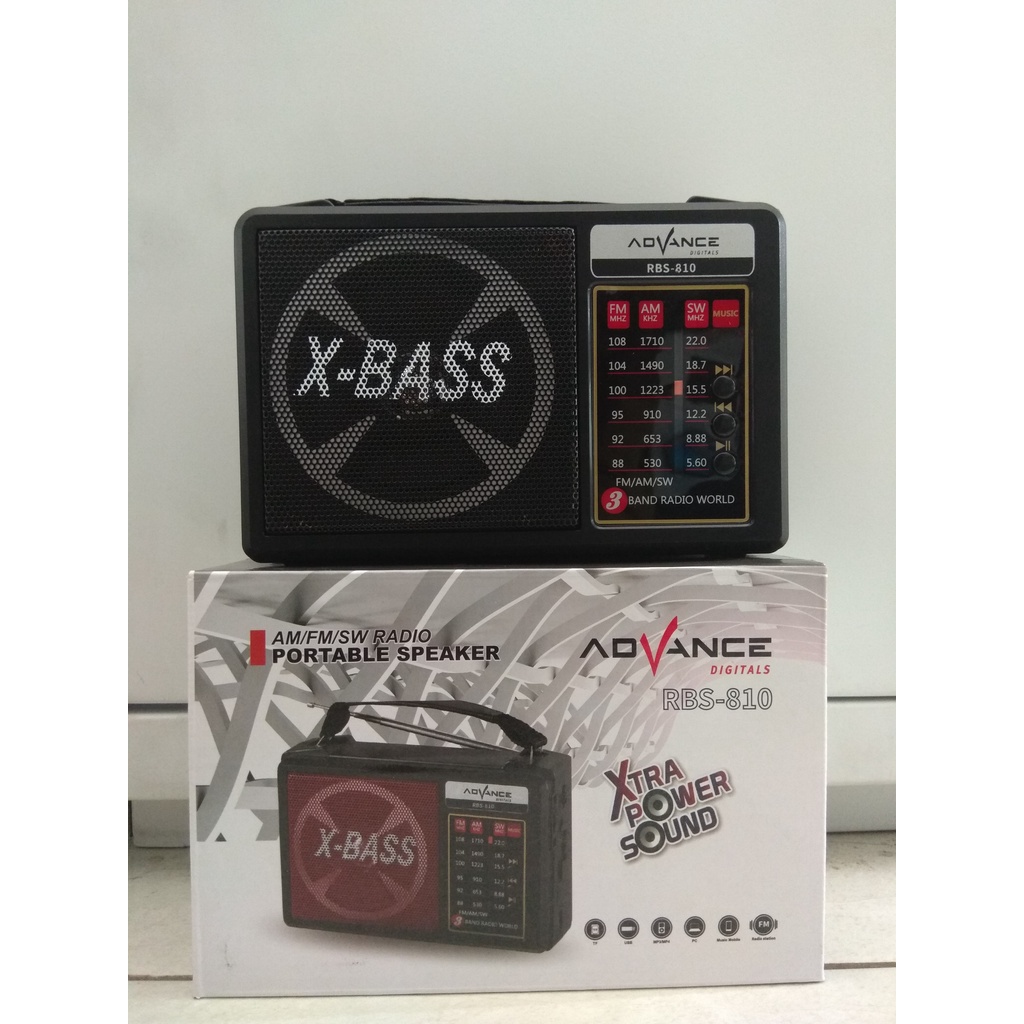 Speaker Advance RBS-810 Bluetooth Radio AM/FM/SW, BT, memori, USB
