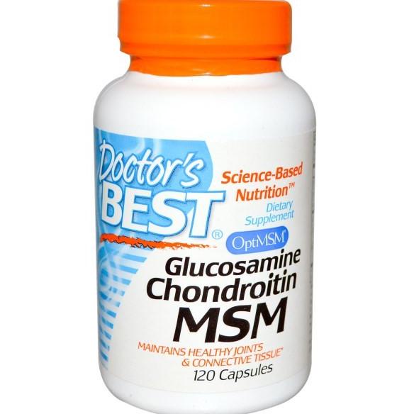 Doctor's Best, Glucosamine Chondroitin MSM, 120 Capsules Lc