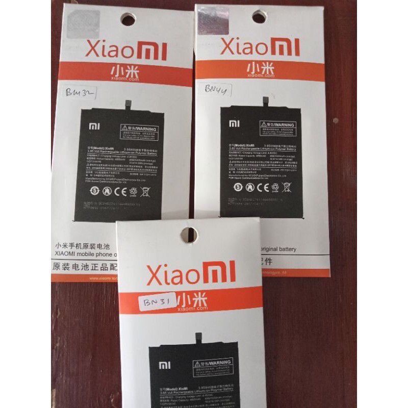 Batt Batre Baterai Battery XIAOMI All Tipe TIPE BN Original