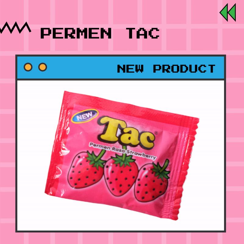 

( PERMEN TAC STROBERI ) - SNACK JADUL - HAMPERS JADUL