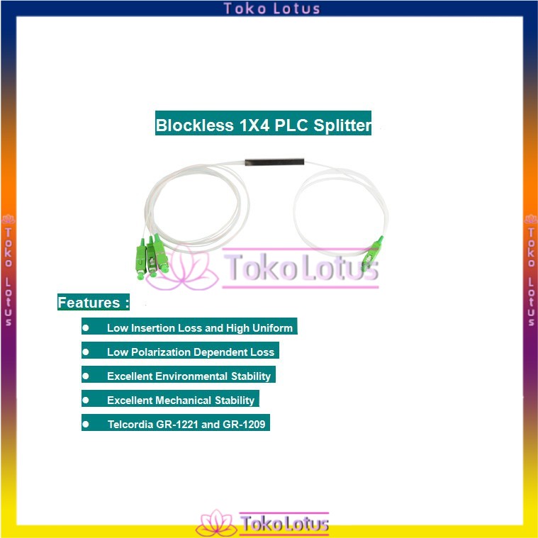 FTTH PLC 1 Menit 4 Micro spectrometer Steel Tube Tipe 1: 4 Fiber Optic Splitter SC/APC [BISA COD]