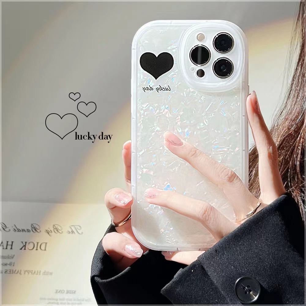 Soft Case TPU Motif Hati Untuk iPhone 13pro 13prm 11 7Plus 8Plus Xr XS 13 12pro Max