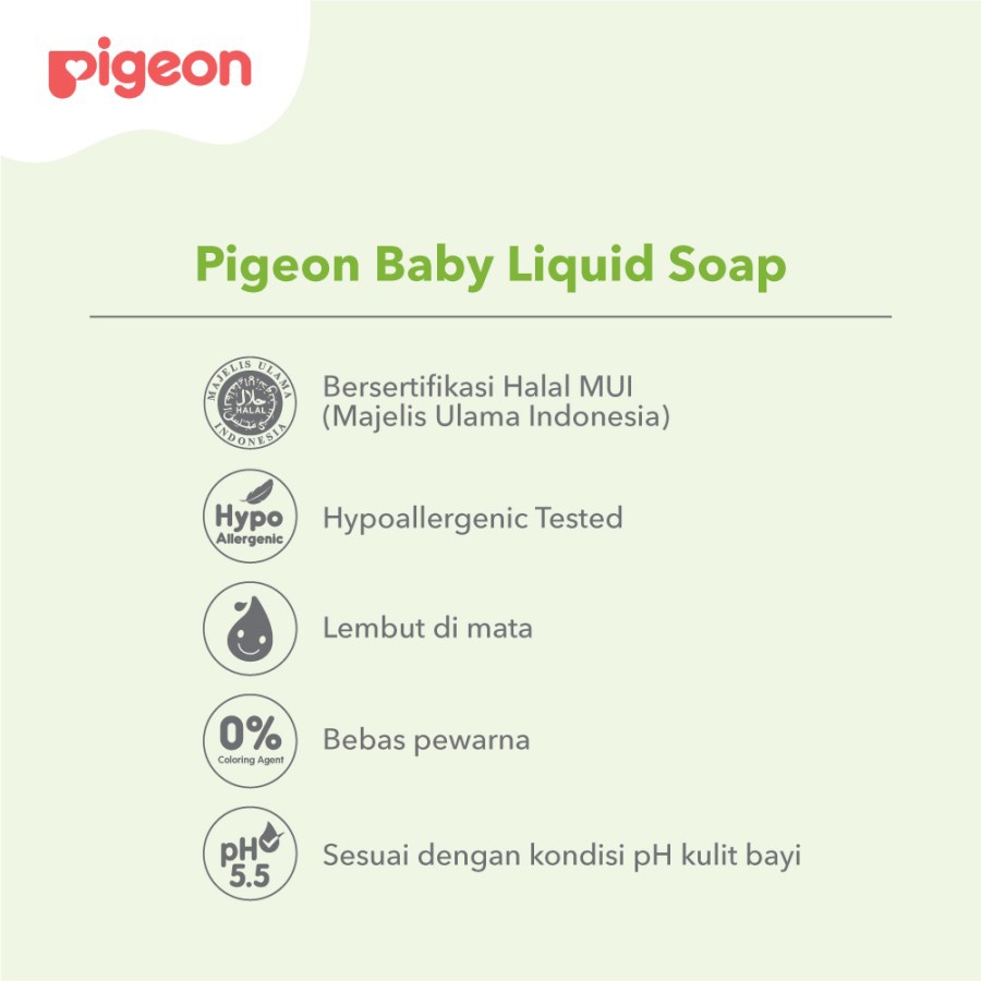 PIGEON BABY SHAMPOO 400ML PUMP FREE BABY LIQUID SOAP 200ML