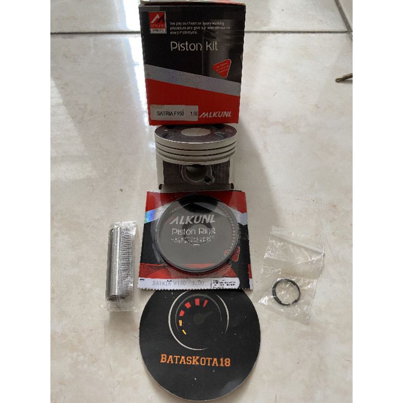 Piston seher kit plus ring paket satria f fu f150 lama new overzise 100 komplit mlkunl