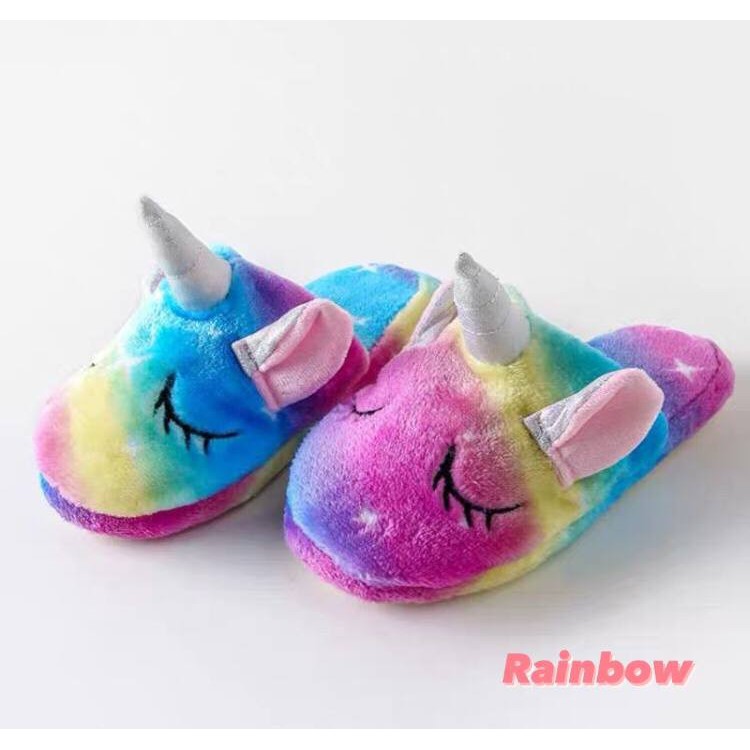 SANDAL UNICORN RAINBOW GALAXY STARS SEPATU KAMAR