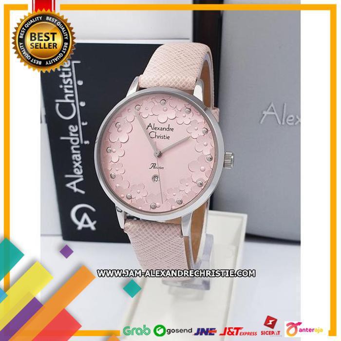 BIG SALE.. JAM TANGAN WANITA ALEXANDRE CHRISTIE ORIGINAL AC 2794 LD PKSV PINK ..TERBARU