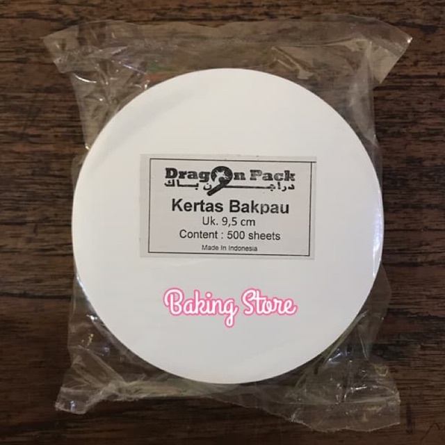 Kertas Alas Bapao Putih / Kertas Bulat Putih 9.5cm isi 500lbr