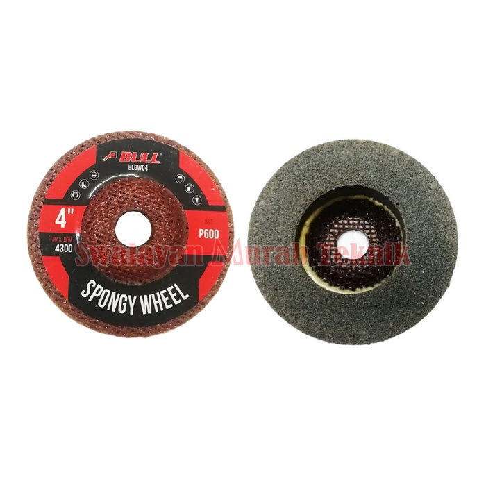 BULL BATU GERINDA POLES SPONGY WHEEL PVA KACA GRANITE #600 #800 #1000