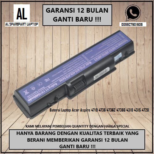 Baterai  Laptop Acer Aspire 4710 4736 4736Z 4736G 4310 4315 4720