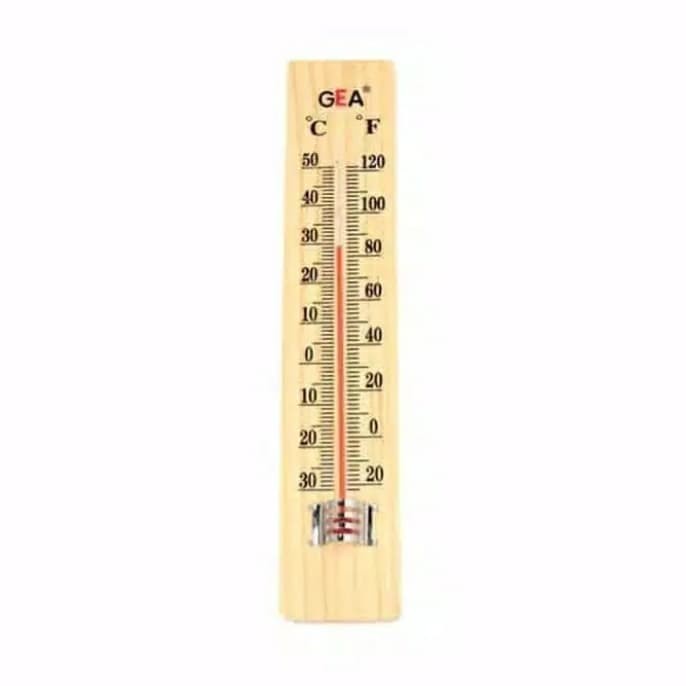 Thermometer kayu GEA Termometer ruangan kayu Termometer dinding kayu