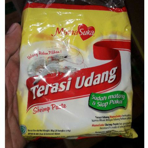 

Terasi udang mamasuka 4gr 1 renteng isi 20pcs