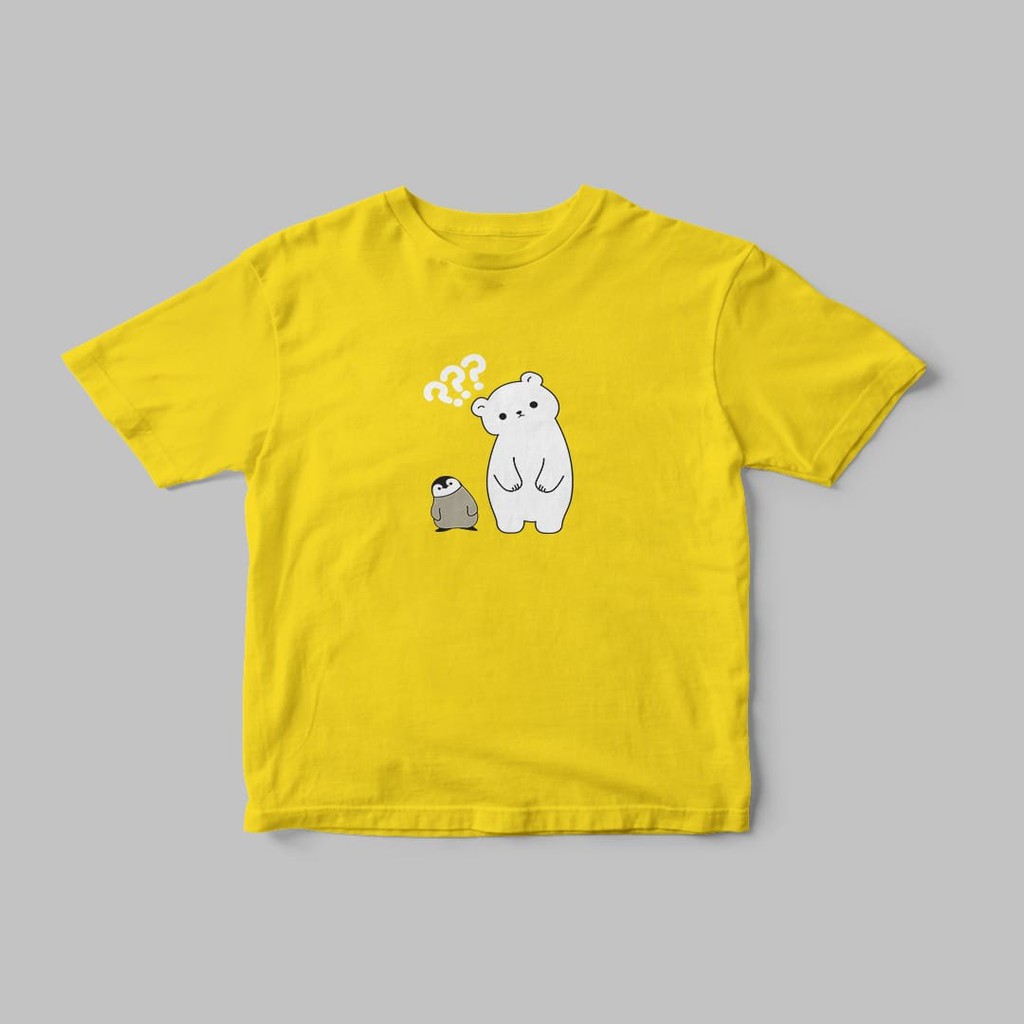 KAOS ANAK UNISEX PENGUIN BEAR PREMIUM HALUS TERBARU,