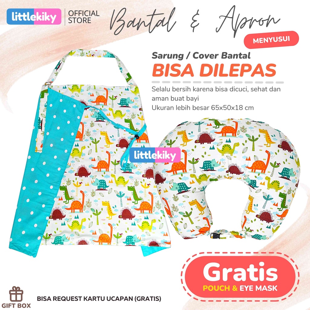 Promo Paket Hemat Bantal Menyusui dan Apron Menyusui 2 Layer