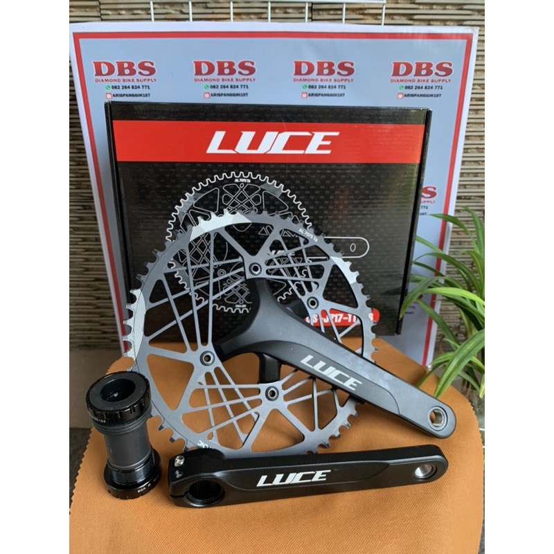 CRANK LUCE 56T HOLLOWTECH 2 CRANK SINGLE SPEED