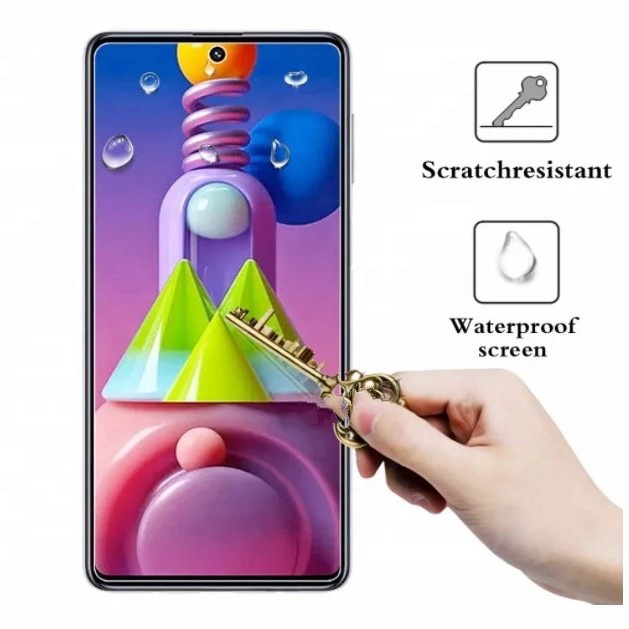 Original Slim Presisi Soft Tempered Glass Samsung Galaxy M51 2020 Protector Hp Ori Asli