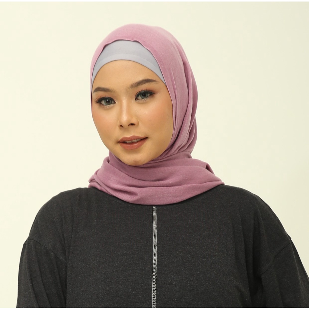 Dauky Hijab Selendang Pashmina Audie  Agnella Polycotton-F agnella LAVENDER
