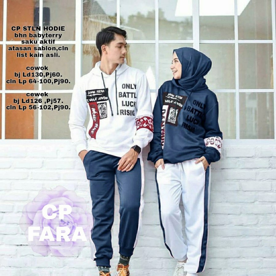 NEW PAKET ST STELAN 2022 COUPLE BAJU OLAHRAGA PASANGAN PRIA WANITA TERBARU SET HOODIE CELANA TRAININ