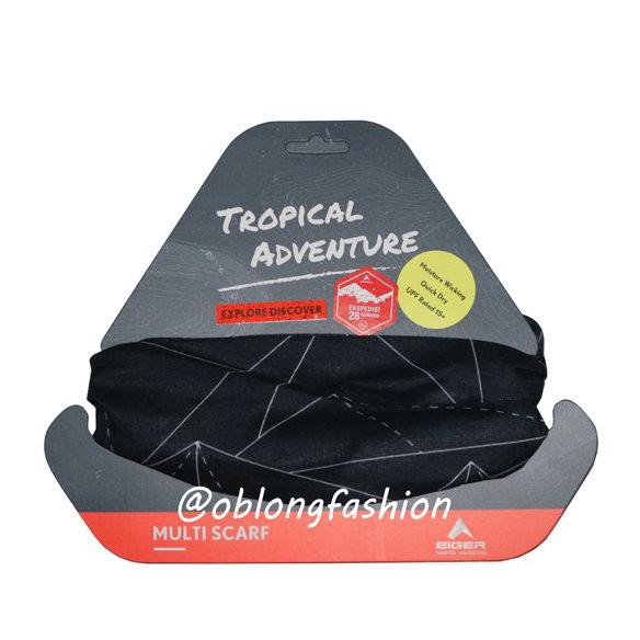 EIGER 28 GUNUNG MULTIFUNCTION BANDANA BUFF - BLACK