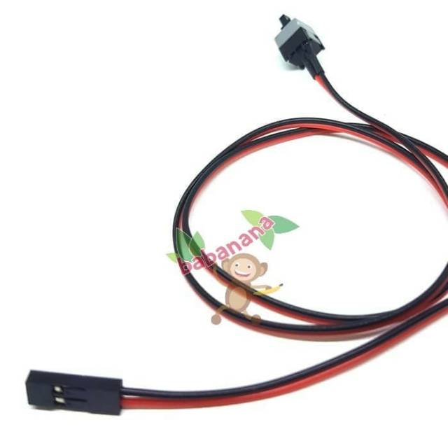 Kabel Front Panel Switch Power Reset Button untuk PC CPU Komputer On Off