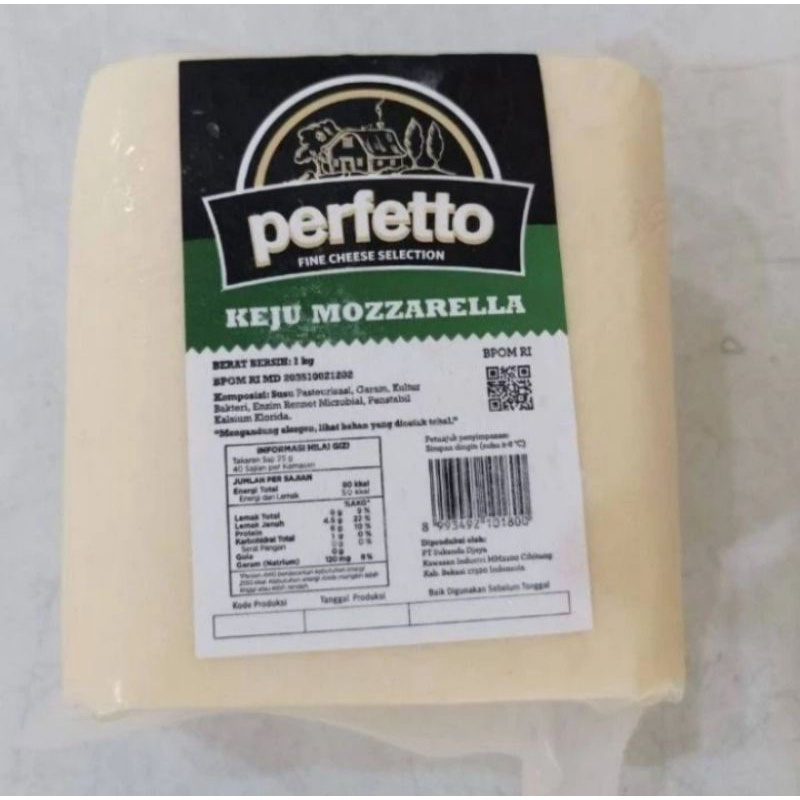 

Perfetto mozarella 1KG | keju mozarella 1kg | halal