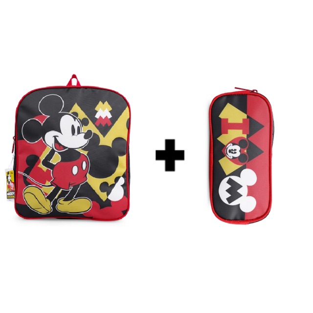 Disney Mickey Mouse School Bag Set/ Tas Sekolah Anak Mickey Mouse