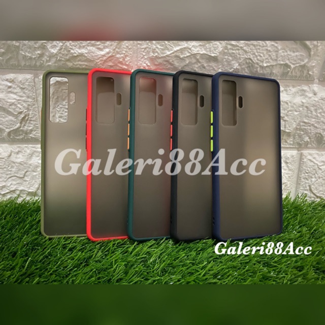 Vivo X50 - Vivo X50 Pro Case Dove Transparant Slim Fuze Macaron