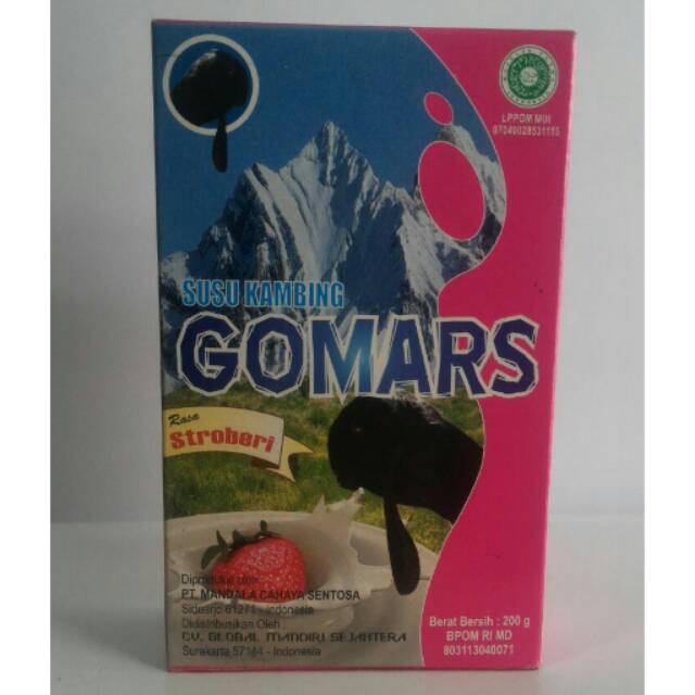 

GOMARS - MINUMAN SERBUK SUSU KAMBING RASA STROBERI Isi 200 gr