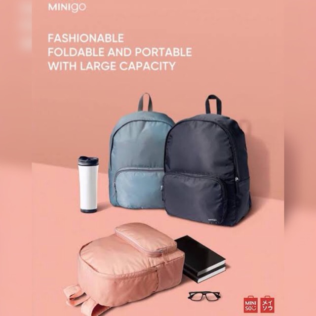 MINIGO FOLDABLE BACKPACK BY MINISO