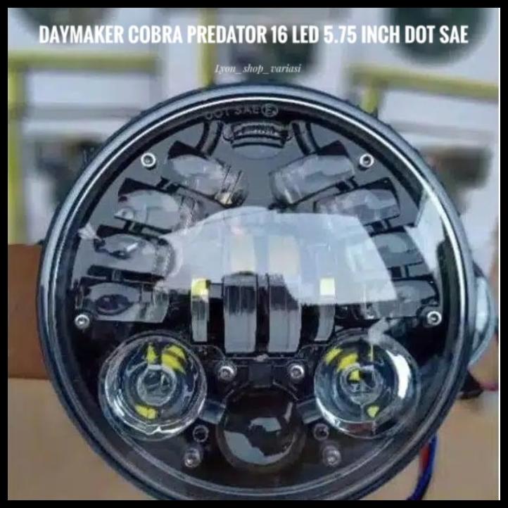 Lampu Daymaker Cobra Predator 16 Led 5.75 Inch Dot Sae