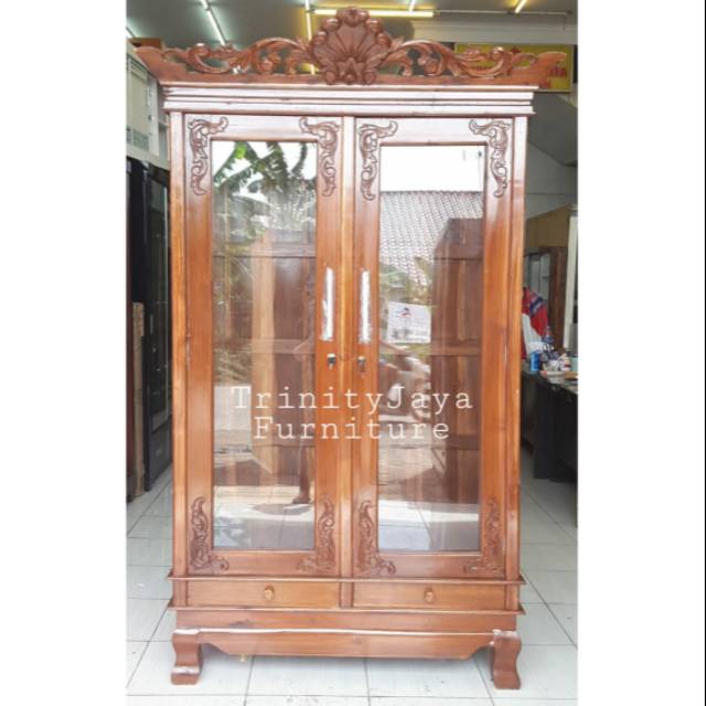 Lemari Pakaian Gamis 2Pintu Jati