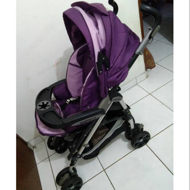 Preloved Stroller Bayi Baby Elle Warna Ungu Shopee Indonesia