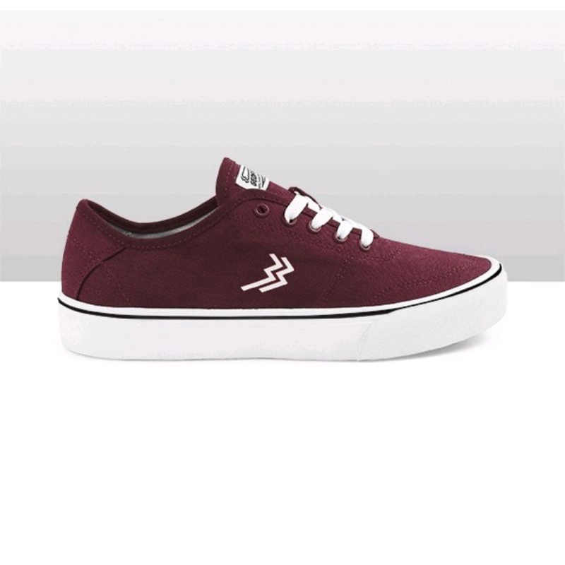 Geoff Max - Dizzy Maroon White | Sepatu Pria | Sneakers Pria
