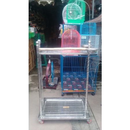 TANGKRINGAN BURUNG KAKAK TUA,FALK,MACAW, FULL STEINLESS STEEL