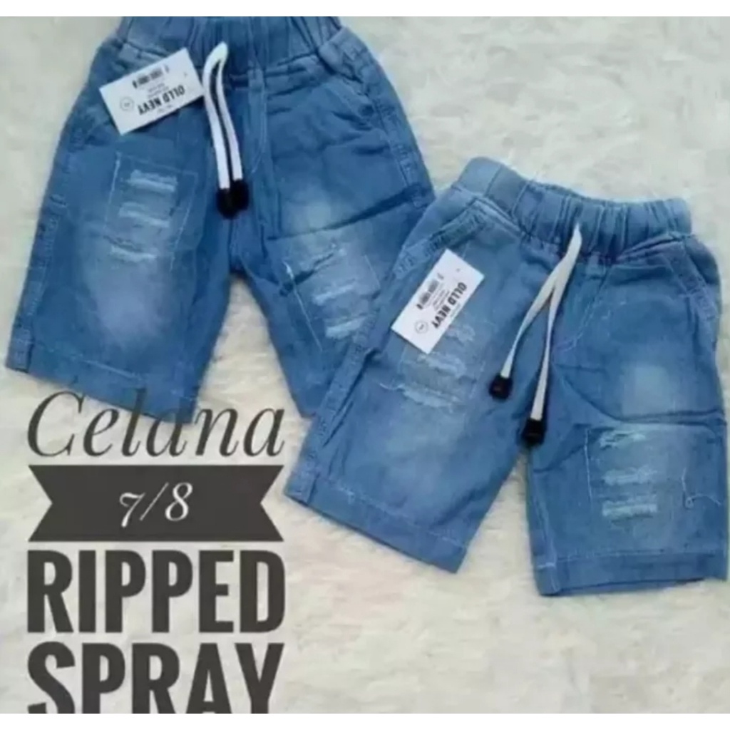 celana anak pendek ripped jeans/ Celana Jeans Anak Laki Laki / celana anak pendek laki laki celana a