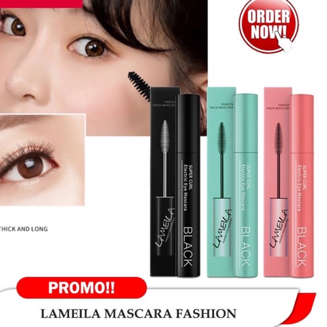 Lameila Electric Eye Mascara 3D Waterproof Anti Air &amp; Tahan lama ALIS LENTIK PANJANG HITAM