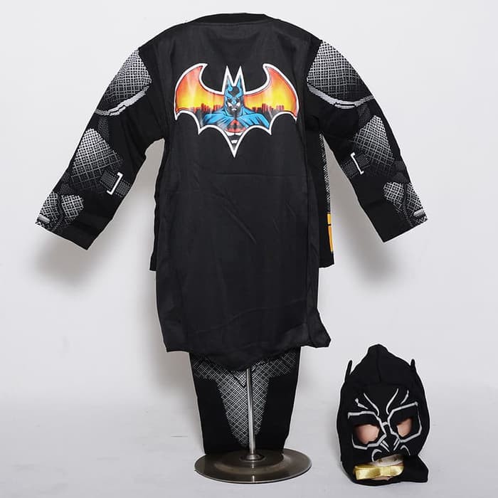 Baju Kostum Anak Karakter Superhero New Batman III Setelan Panjang Cowok