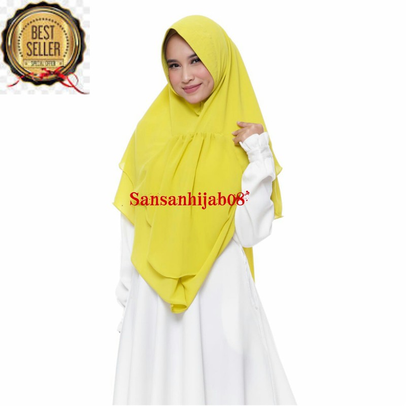 Khimar hijab jilbab syari KHASNA ceruty babydoll