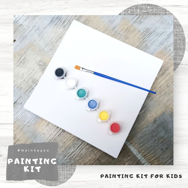 PAINTING KIT for Kids - Paket Melukis untuk Anak - Mainan Sensory Edukasi Montessori